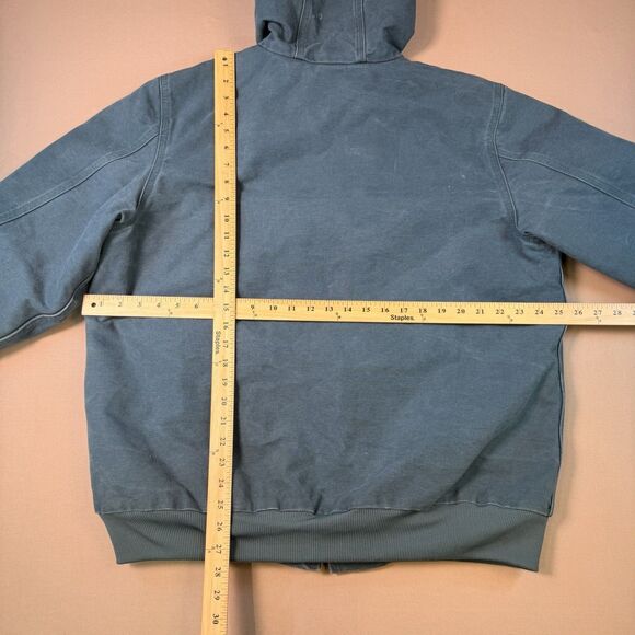 Women's XL Carhartt Hooded Active Jacket Rare Dark Teal WJ130-443 - Picture 8 of 9